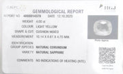 4.00/CT Natural Ceylonese Pukhraj with Govt Lab Certificate (16650)